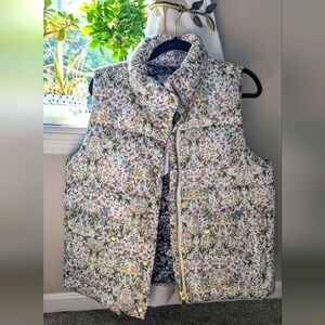 J Crew liberty print vest